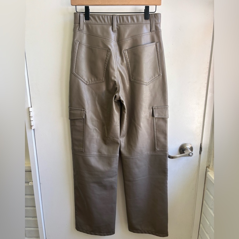 Abercrombie and Fitch Curve Love Vegan Leather 90s Relaxed Pants 6 boho grunge - Picture 5 of 7